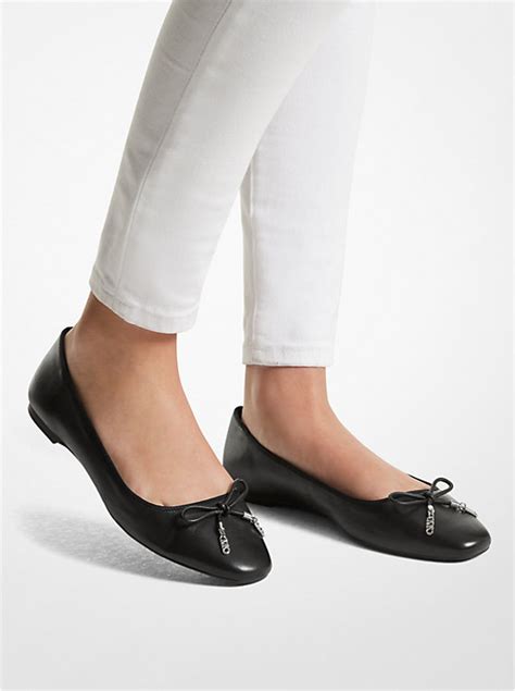 michael kors nori ballet flats|nori leather ballet flat.